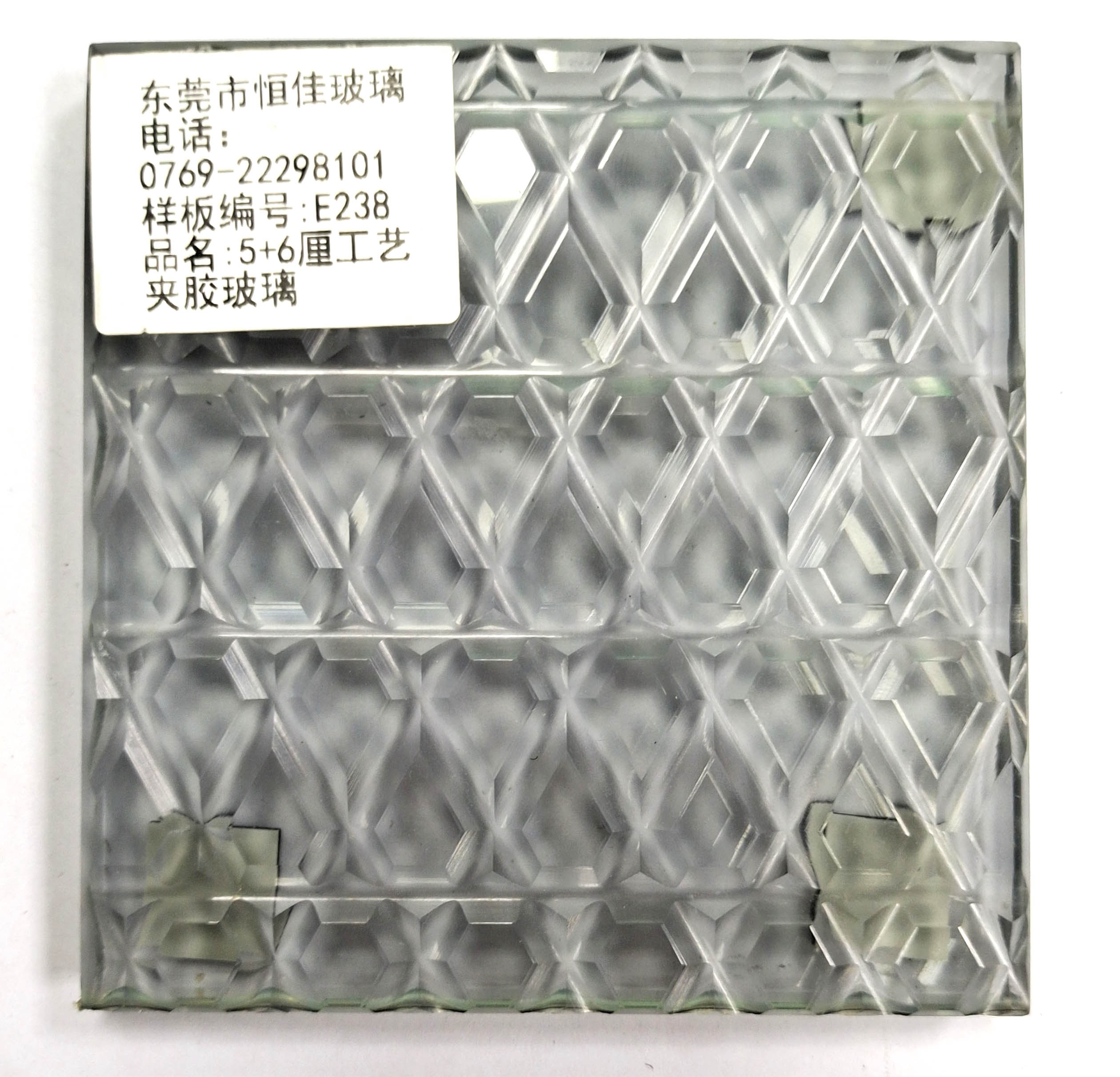 壓花夾膠玻璃